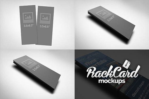 Rack Card Mockups Pack in Product Mockups - product preview 4