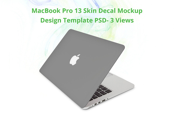 MacBook Pro Skin Design Mockup in Product Mockups - product preview 1