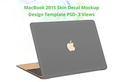 New MacBook 2015 Skin Design Mockup-