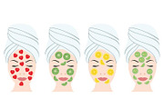 Fruit Facial beauty mask set