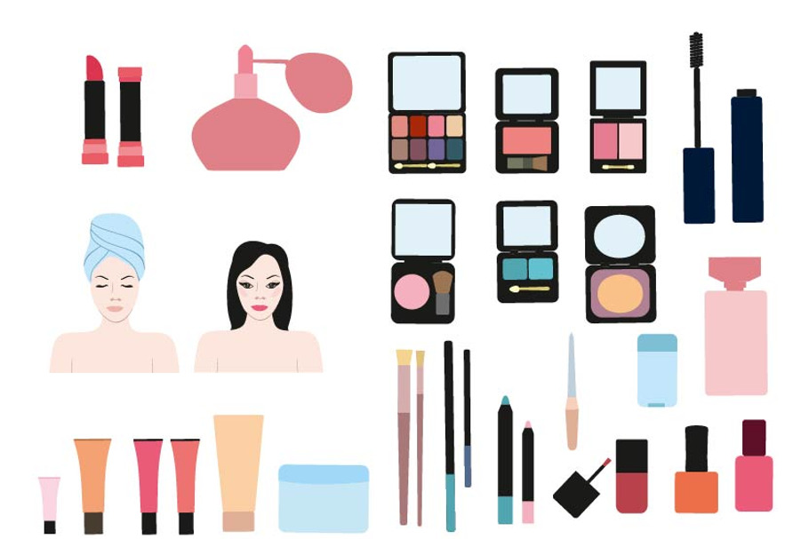 Clip art  color cosmetic  set  in Illustrations - product preview 8