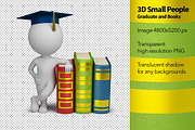 3D Small People - Graduate and Books