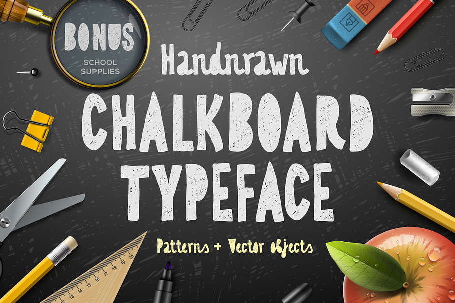 Chalkboard typeface in Chalkboard Fonts - product preview 8