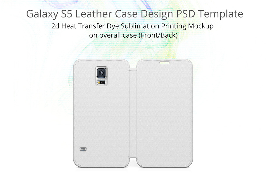 S5 Flip Case Full Print Mock-up