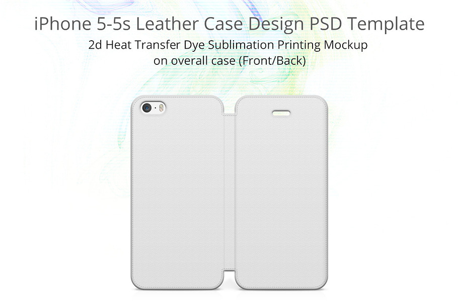 iPhone 5s Flip Case Full Print mocku
