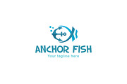Anchor Fish- Abstract Animal Logo
