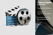 Cinema Clapper and Film Tape