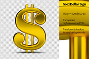 Gold Dollar Sign