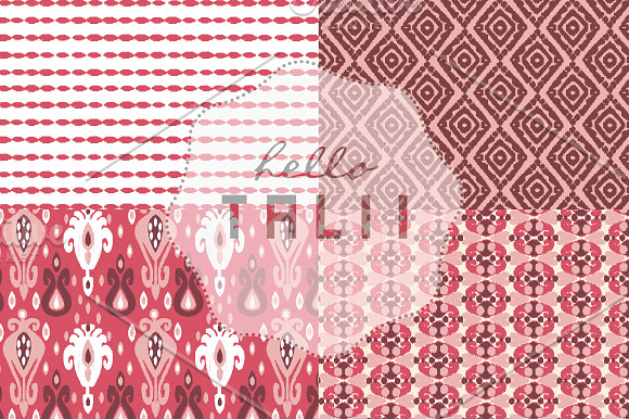 Ikat Digital Paper in Patterns - product preview 2