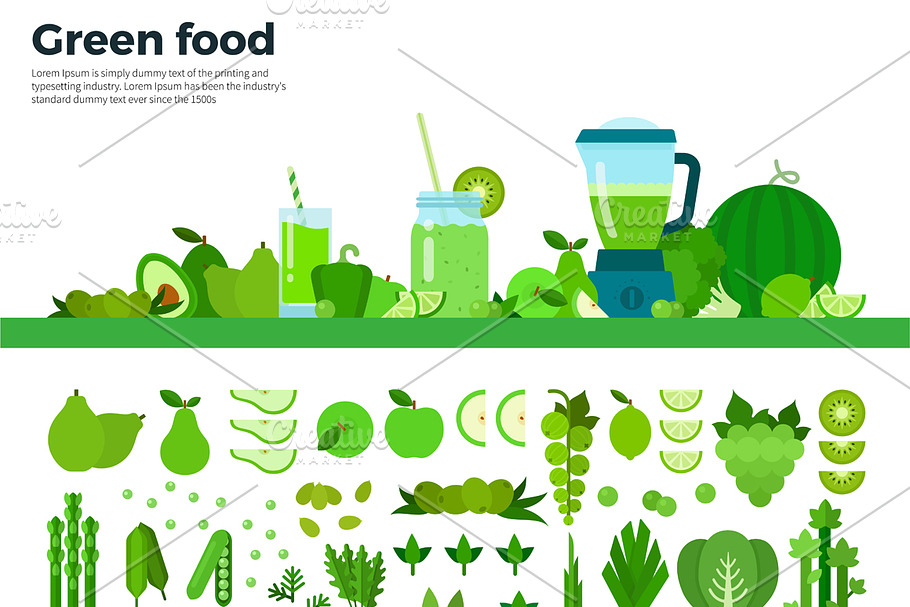 Green healthy food