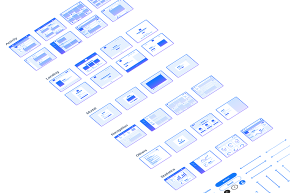 User Flow Frames - UX Kit Sketch in Objects - product preview 3