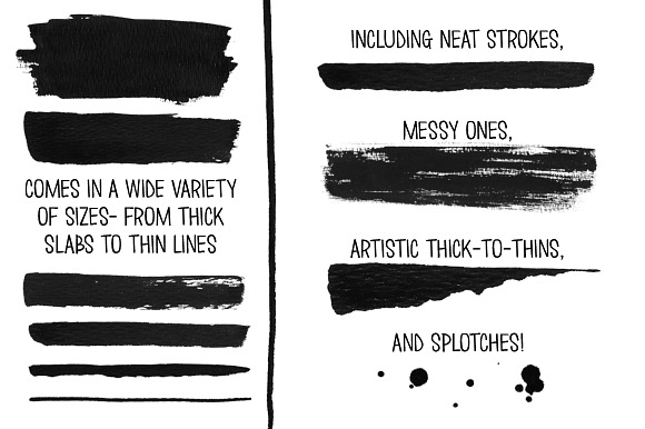 Textured Ink Brushes in Photoshop Brushes - product preview 2