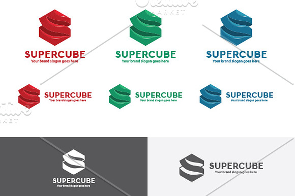 Super Cubic Logo in Logo Templates - product preview 3
