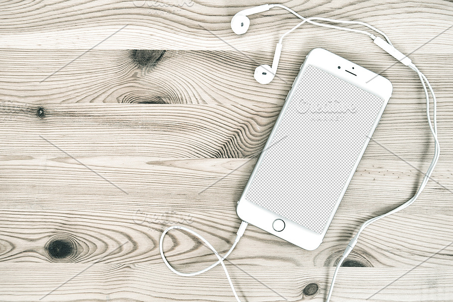 PNG Iphone with headphones in Mobile & Web Mockups - product preview 8