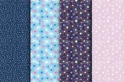 Seamless Patterns with Snowflakes