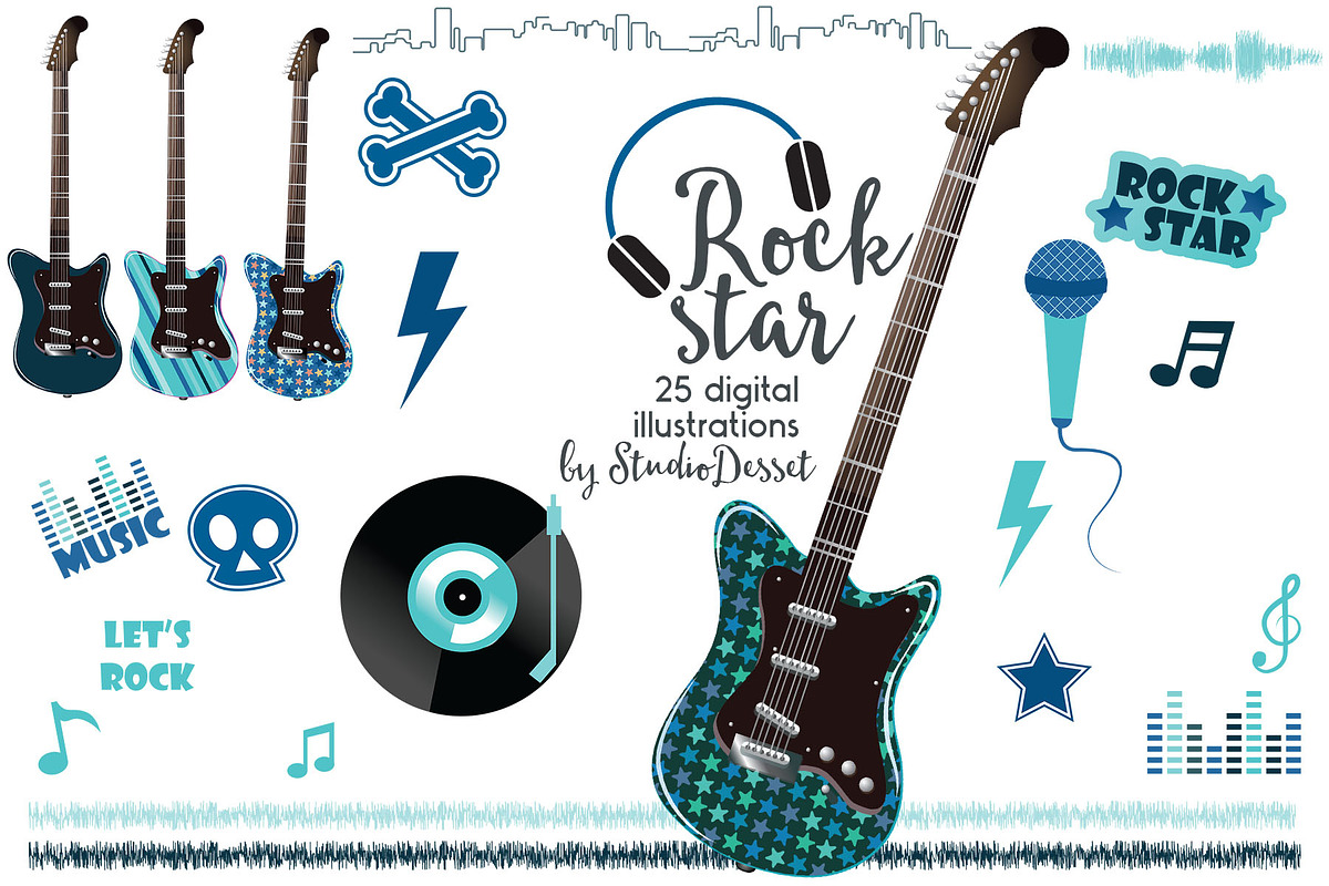 Rock Star in Illustrations - product preview 8
