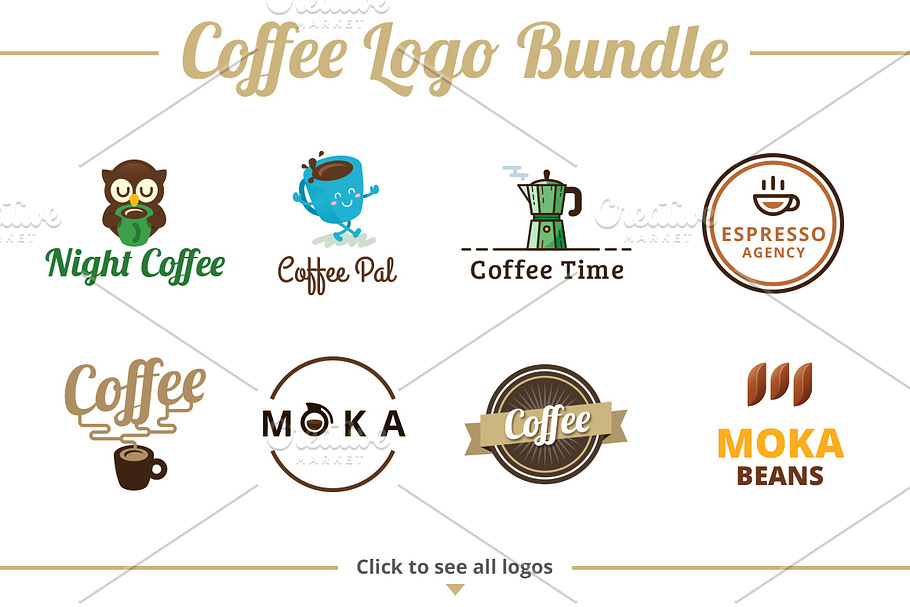 Coffee Logo Template Bundle in Logo Templates - product preview 8