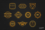 Art Deco Badges Logos