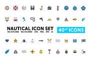 Nautical Icon Set - 40(x2) Icons