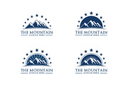 Mountain logo template 4 style