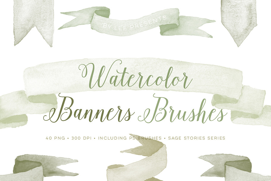 Banner brushes for Photoshop Peeps