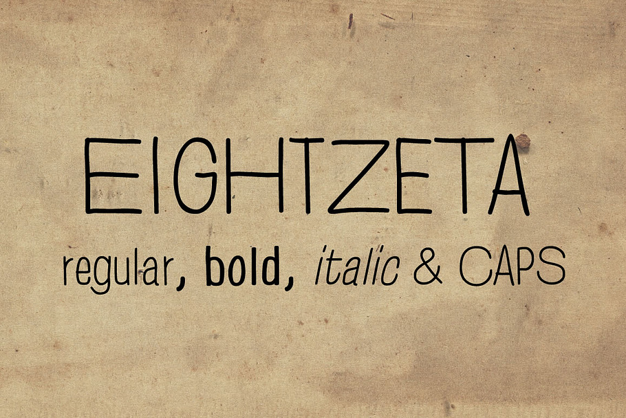 EightZeta in Scrapbooking Fonts - product preview 8