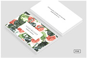 Watercolor Fig Pattern Business Card