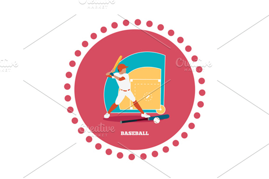 Baseball Sport Concept in Illustrations - product preview 8