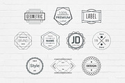 Geometric Badges Logos