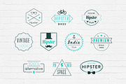 Hipster Badges Logos