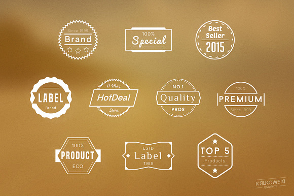 Labels Badges Logos in Logo Templates - product preview 1