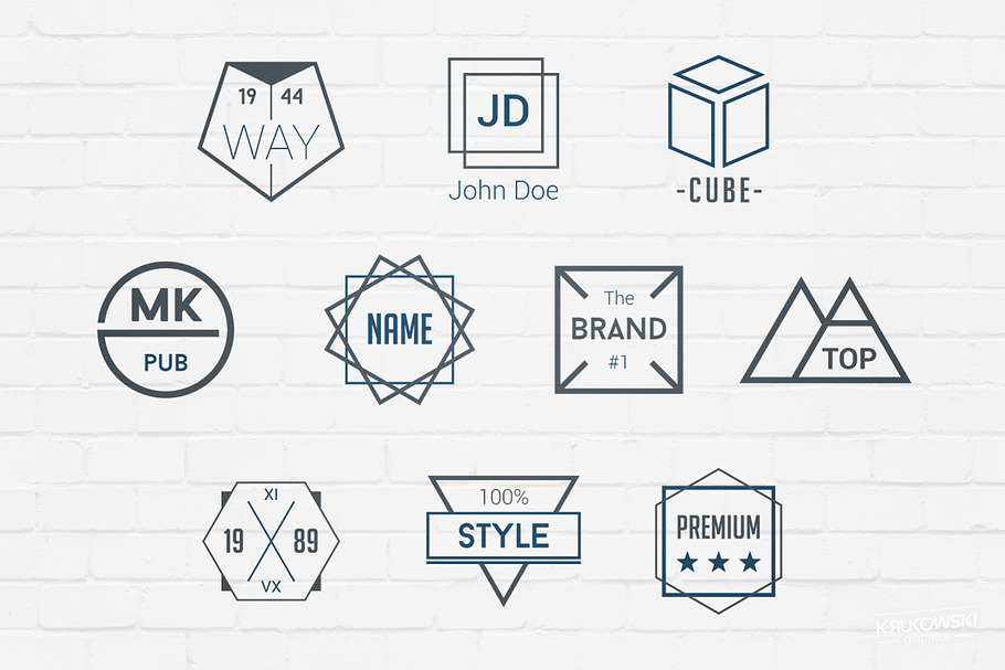 Simple Badges Logos in Logo Templates - product preview 8