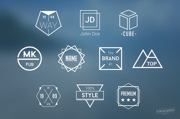 Simple Badges Logos in Logo Templates - product preview 1
