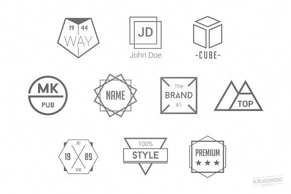 Simple Badges Logos in Logo Templates - product preview 2