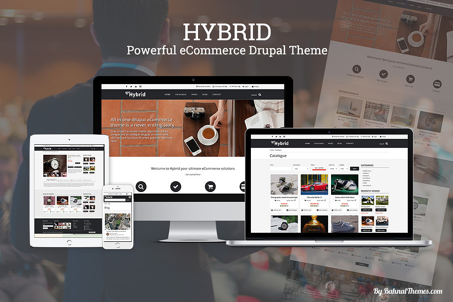 HYBRID - eCommerce Drupal Theme in Drupal Themes - product preview 8