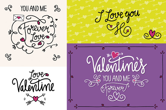 ♡ Valentine's Vector Doodle Set in Illustrations - product preview 3