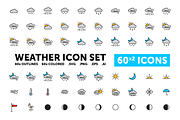 Weather Icon Set - 60(x2) Icons