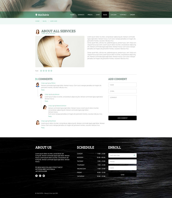 MaCherie — Wellness & Spa PSD Theme in Website Templates - product preview 10