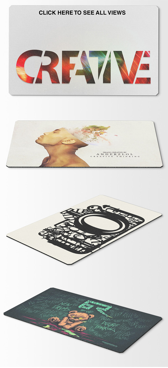 Mousepad Mockups - 30x50 - 3 in Mobile & Web Mockups - product preview 7