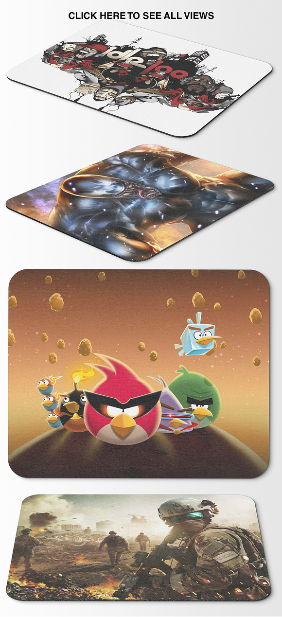 Mousepad Mockups - 35.5x44.4 - 2 in Mobile & Web Mockups - product preview 6