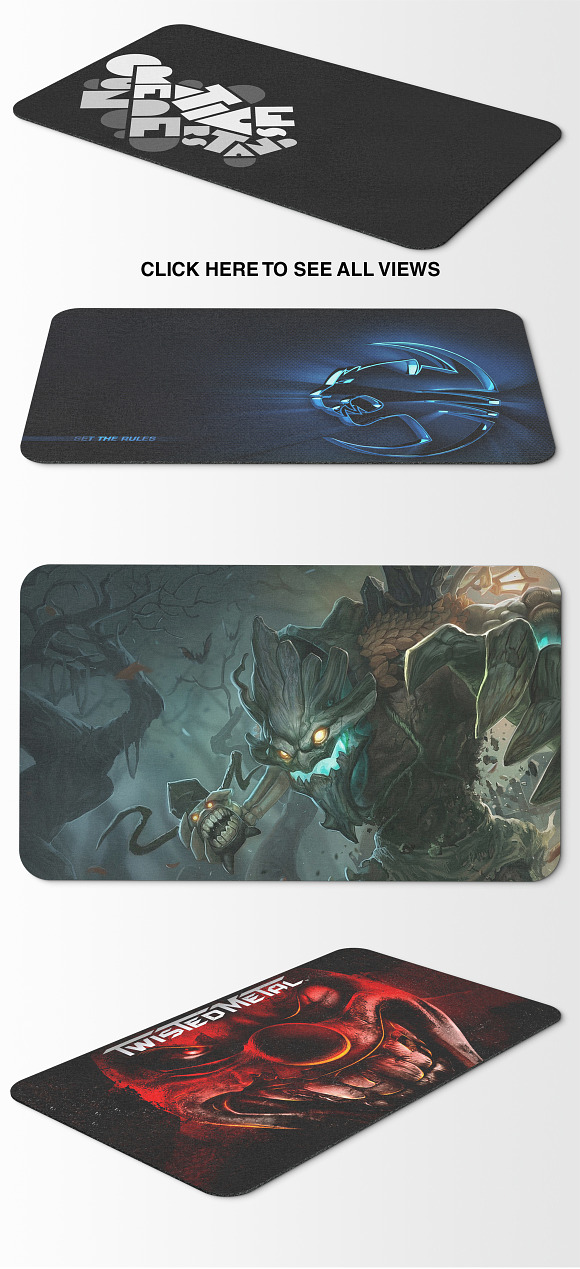 Mousepad Mockups - 35x60 - 2 in Mobile & Web Mockups - product preview 6