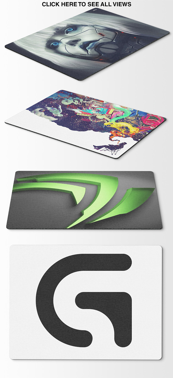 Mousepad Mockups - 40x30 - 1 in Mobile & Web Mockups - product preview 6