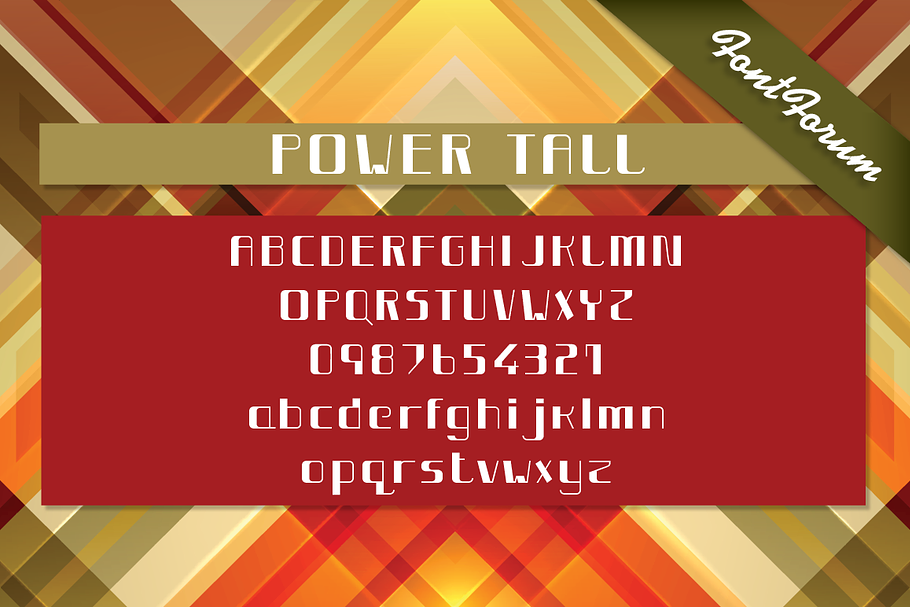 Power Tall Bold in Display Fonts - product preview 8