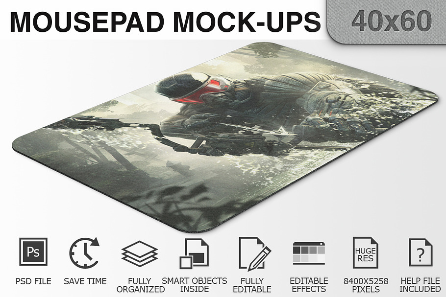 Mousepad Mockups - 40x60 - 2 in Mobile & Web Mockups - product preview 8