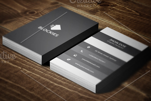 An Exclusive Vertical Business Card in Business Card Templates - product preview 1