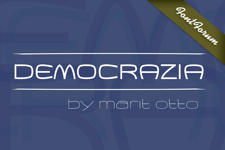 Democrazia Bold in Display Fonts - product preview 8