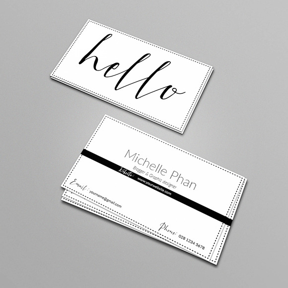 Modern business card in Business Card Templates - product preview 1