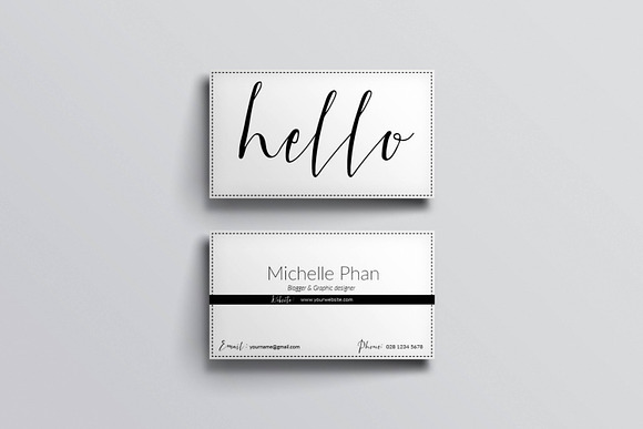 Modern business card in Business Card Templates - product preview 2
