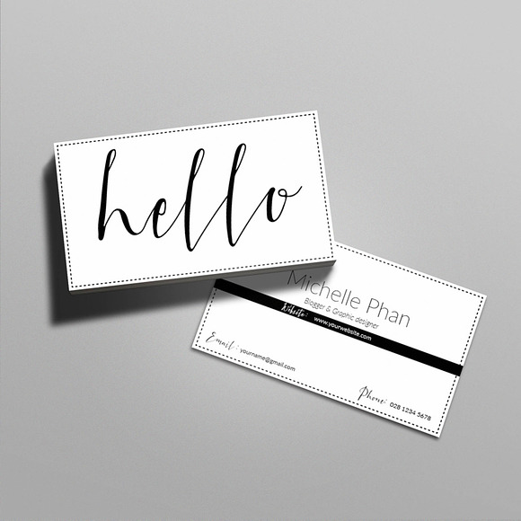 Modern business card in Business Card Templates - product preview 3