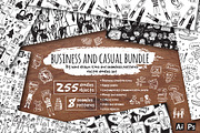 Vector business and casual bundle